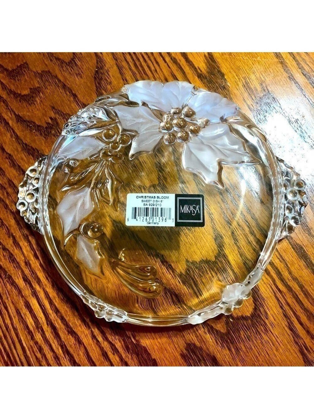 Mikasa Christmas Bloom Sweet Dish - Vintage - NIB - Picture 6 of 7